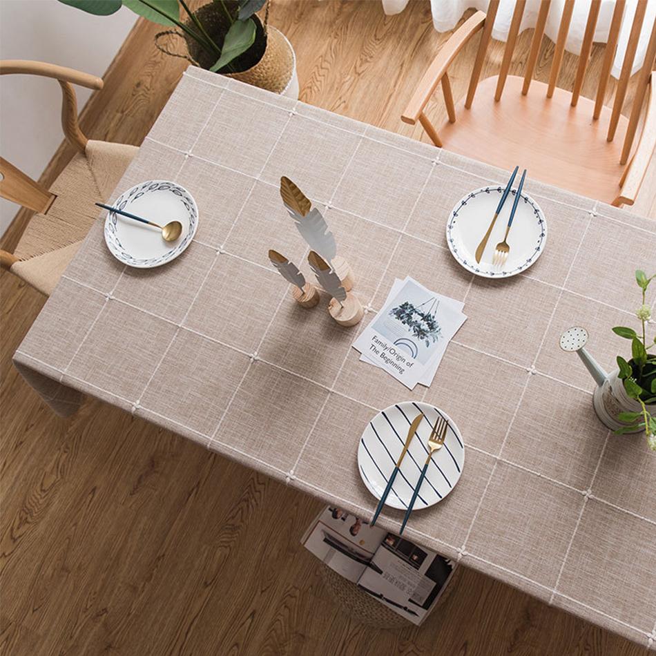 Three-dimensional Jacquard Tablecloth, Rectangle Dust-Proof Table Cover for Kitchen Dining,Party, Holiday Tabletop Decoration