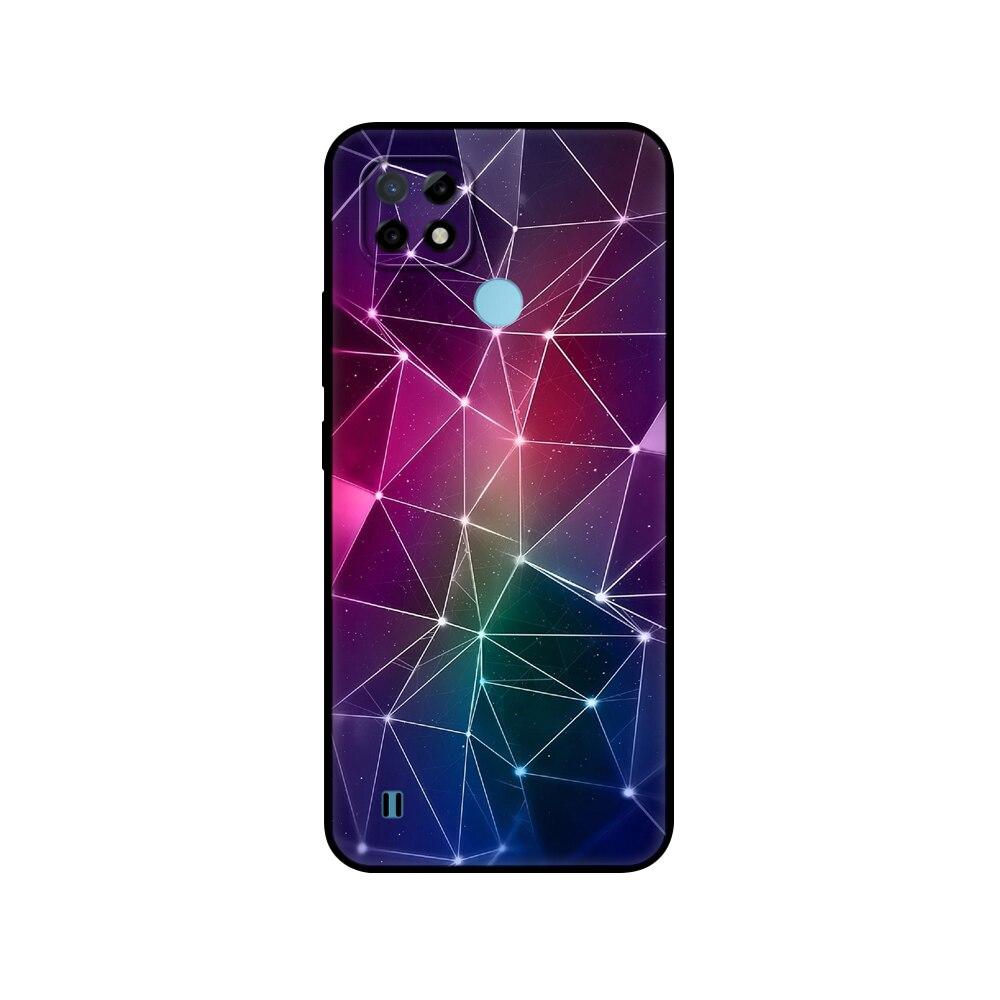 For Realme C21 Case Silicon Back For OPPO RealmeC21 C 21 Phone Covers 6.5" Funda RMX3201 Bumper Capa Etui Soft Black Tpu Case