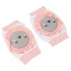 2Pcs Baby Knee Pads Good Protection Breathable Thickened Elastic Closing Cute Pink Cat Adjustable Baby Knee Pads