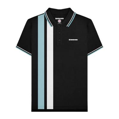 Mens SS25 Vertical Stripe Polo Shirt