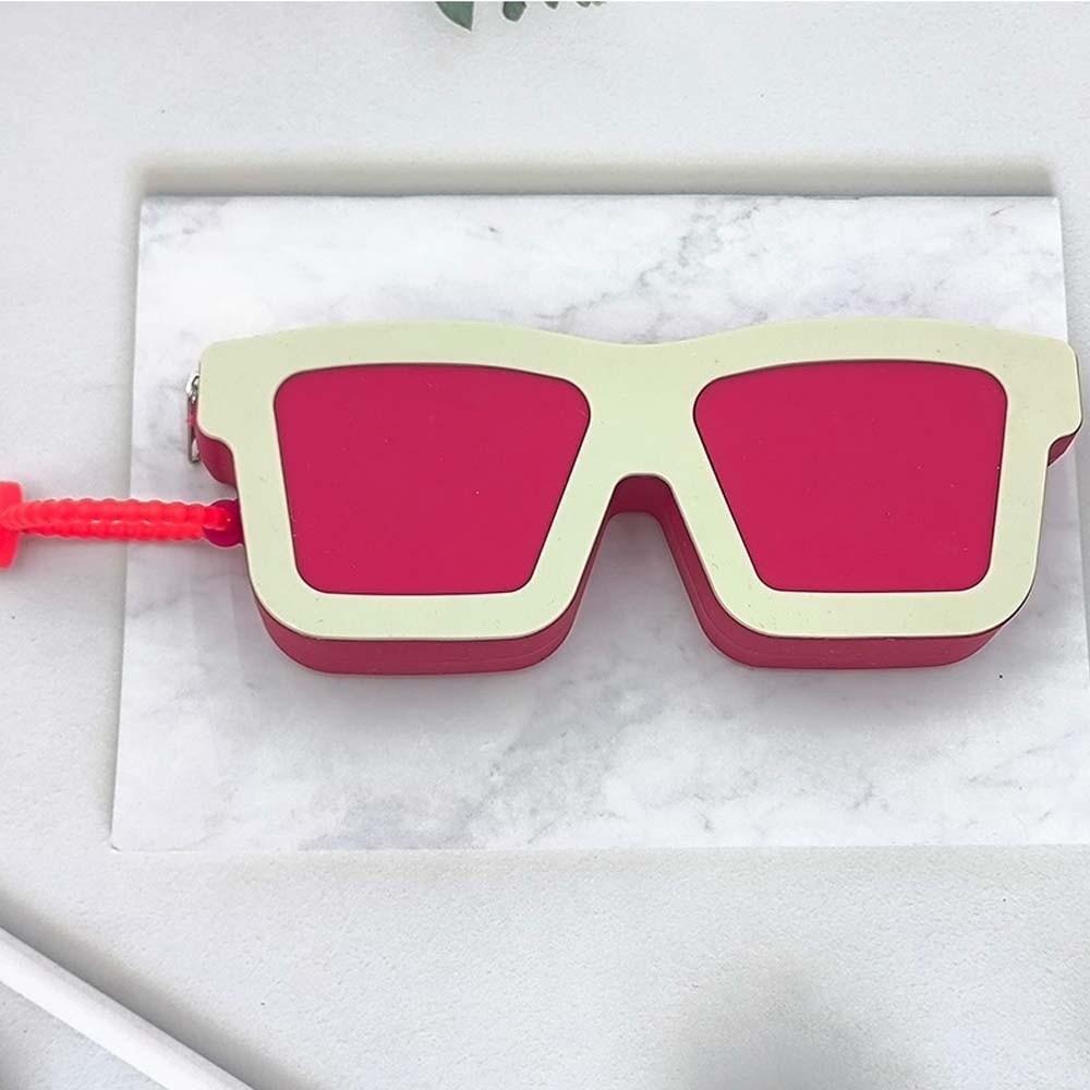 Food Grade Silicone Glasses Bag Vibrant Color Novelty Eyewear Organizer Summer Camp