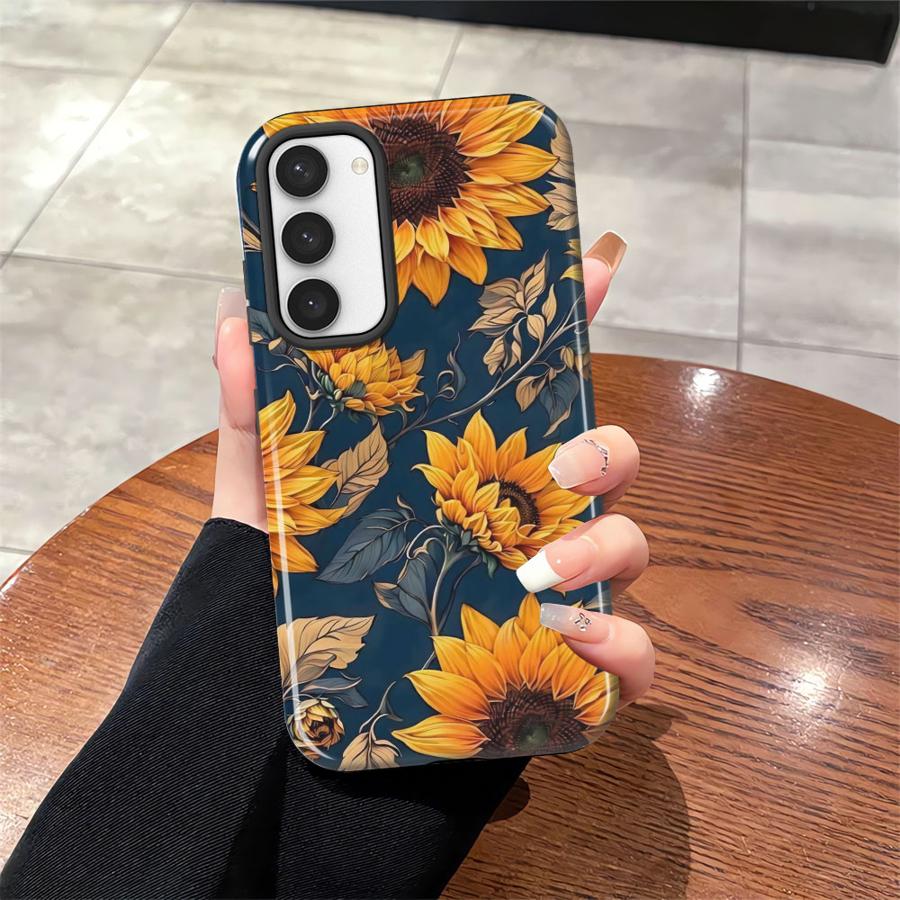 Sunflower Beauty Phone Case for Samsung Galaxy S25 S20 FE S25Ultra A26 S23 A16 A56 A36 S24 Ultra S23Ultra Soft Cover Capa