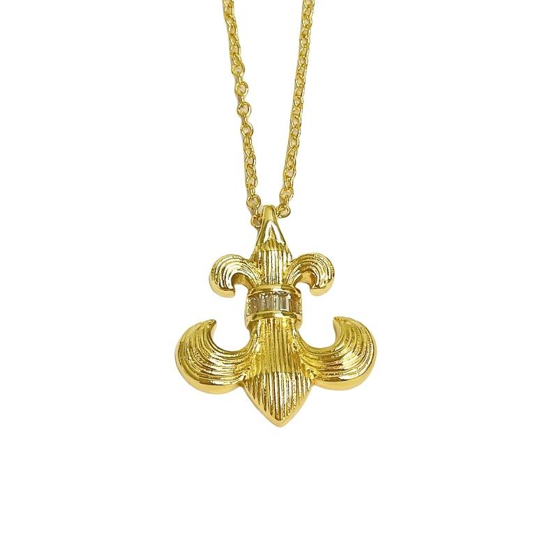 [Gioielli Qi Bicolore] Collana Iris Medievale Seta Spazzolata Retrò Personalità di Nicchia Lusso Leggero Senso di Alta Gamma Catena per Clavicola Donna
