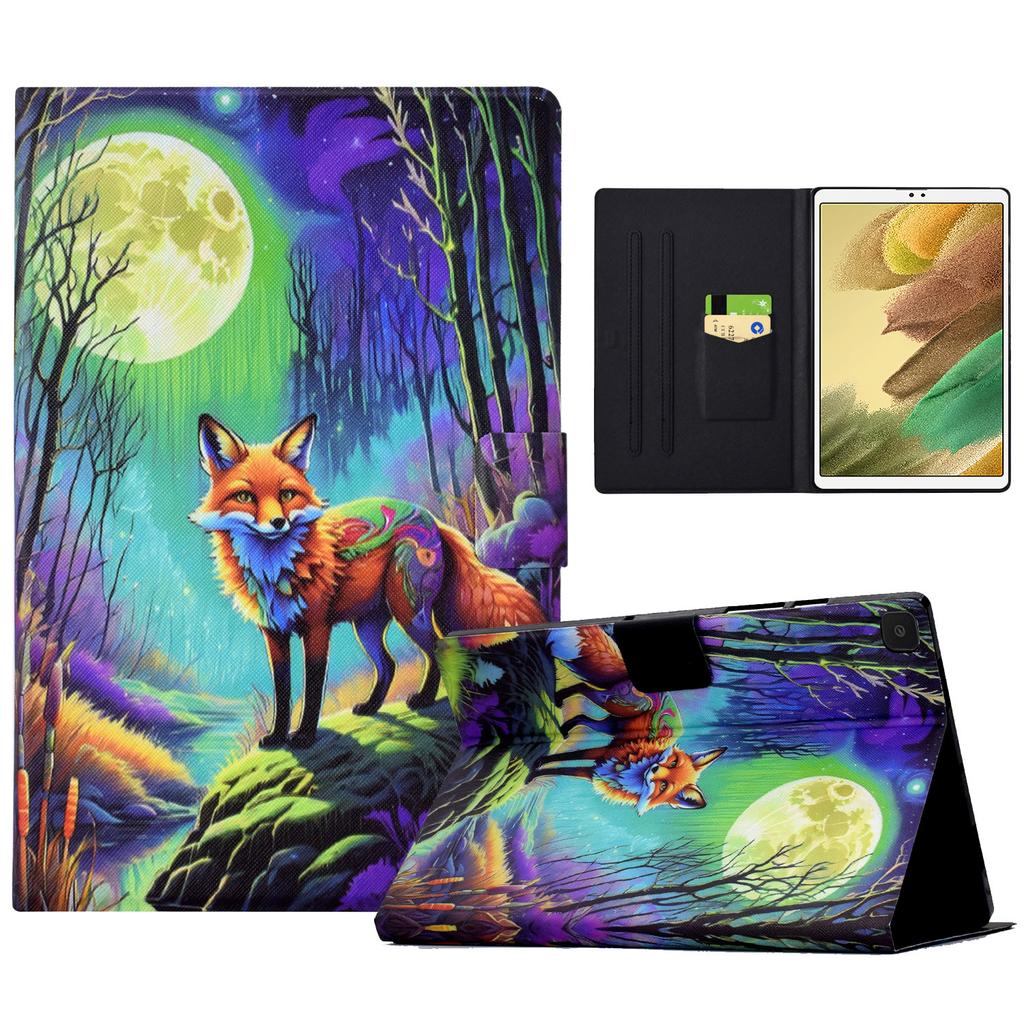 For Samsung Galaxy Tab A7 Lite 8.7-inch T220/T225 Tablet Case Pattern Printing Card Slot Leather Cover