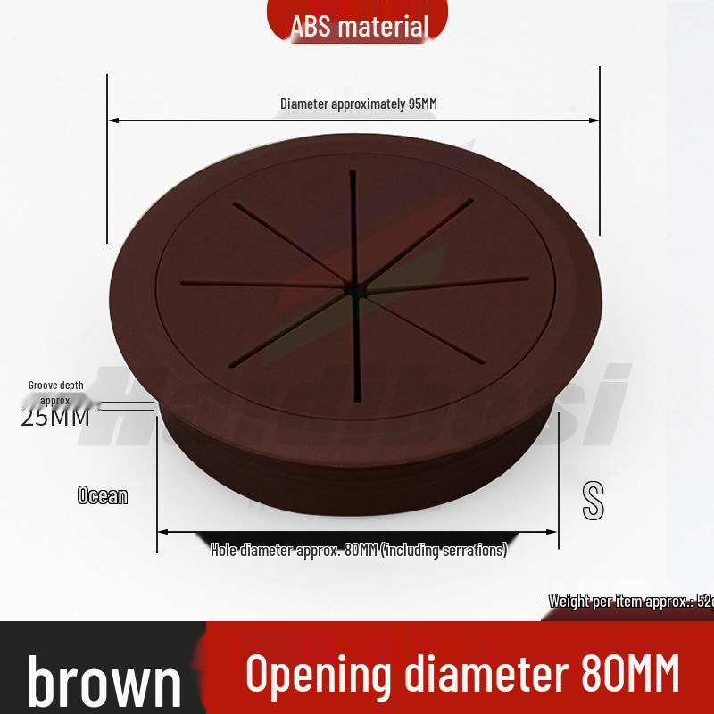 Desktop Decorative Cable Management and Sealing Cover for Desk Cable Holes