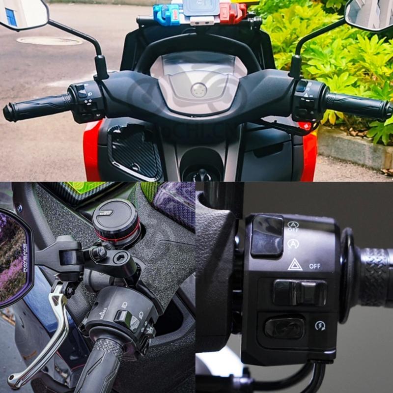 22mm Motorcycle Handlebar Control Switches Replacement Horn Button Turn Signal Headlamp Start Switch for NVX155 NMAX15