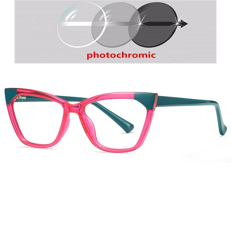 Spring Hinge Blue Light Blocker Cat Eye Presbyopic Glasses Women Fashion  Farsighted Eyeglasses Magnifier +0.25 +0.5 To +6.0