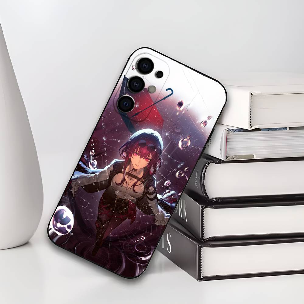 Kafka H-Honkai S-Star R-Rail Phone Case For Samsung S25,S24,S21,S22,S23,S30,Ultra,S20,Plus,Soft Silicone Black Cover