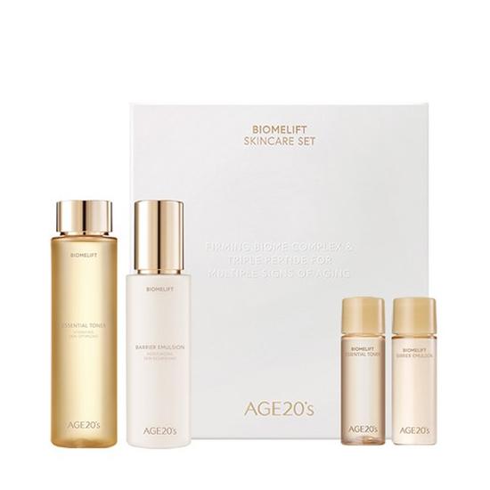 AGE 20 s Biome Lift Skincare 2-Piece Set (Skin 95ml + Emulsion 150ml + Toner 20ml + Emulsion 20ml)