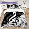 Art Music G Pattern Bedding Uilt Set Uilt Cover Pillowcase Home Decoration Birthday Gift (1 * Duvet Cover + 2 * Pillowcase Without Core)