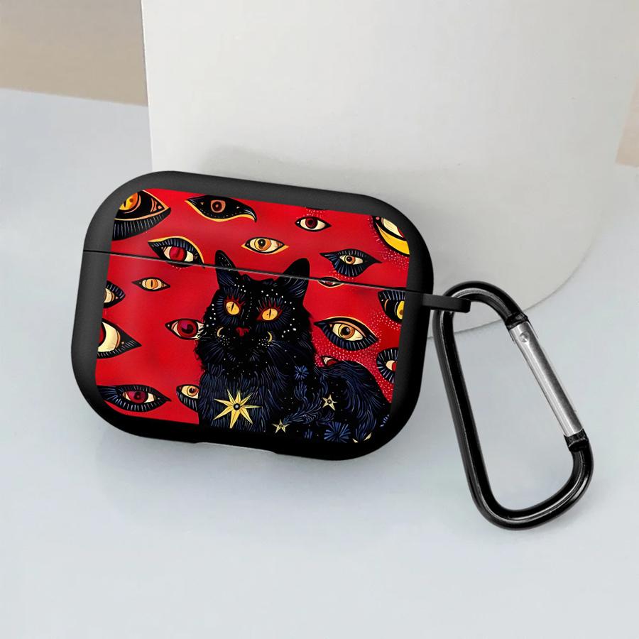 Cool Dark Funny Cat Earphone Cases Cover Case For Airpods 1 4 Pro2 3 Pro Pro3 2