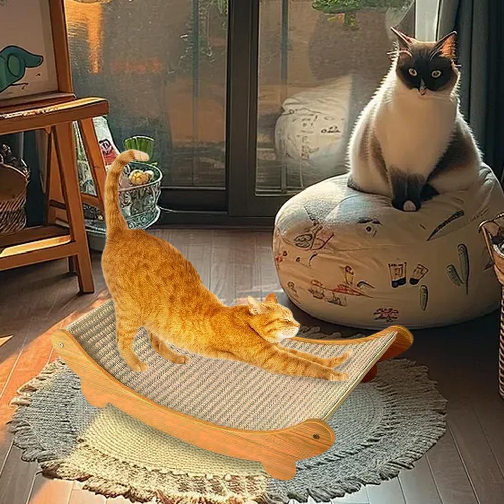 Sisal Cat Scratching Pad Reusable Cat Scratcher Cat Scratch Bed Nest for Pet Sleeping Playing Grinding Small Medium Large Cats