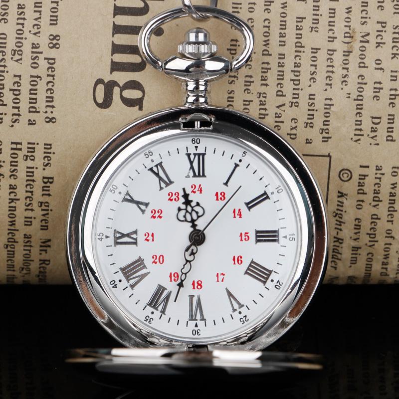 Quartz Movement Pocket Watch Chain Pendant Fob Watch Stainless Steel Men Women Gifts Fob Watch Relogio DeBolso