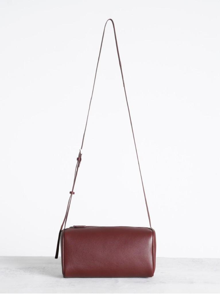 Genuine Leather Cylinder Pen Holder & Shoulder Bag, Women's 2026 Niche Style, First Layer Cowhide, Cross-Body, Commuter Essential.