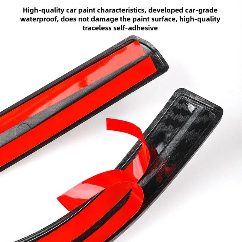 2PCS for Tesla Model Y Juniper 2025 Model 3 Highland Rearview Mirror Protector Edge Protection Buffer Trim Strip Anti-collision