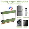 Refrigerator shelves,Strong Magnetic Absorption Rack,spice rack,With Paper Roll holder,Kitchen Supplies Storage Rack With Hook