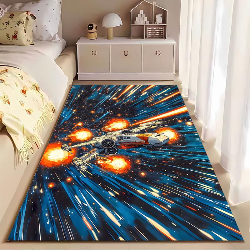 Space Battle Starship Design suitable as a non-slip mat for the living room or bedroom sofa