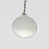Used Good Condition Tiffany & Co. Tiffany Round Tag Silver Necklace