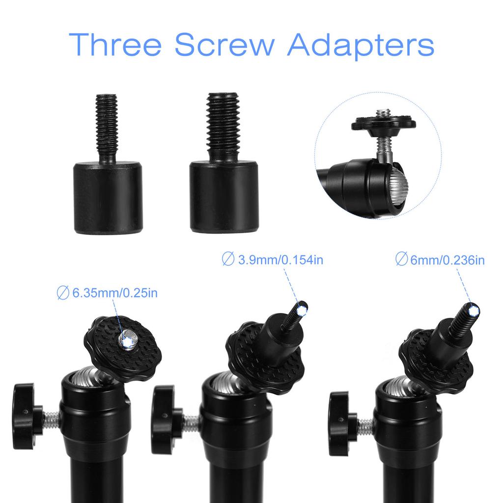 Small Ceiling Wall Projector Mount Stand with 3 Screw Adapters Compatible with Most Projector