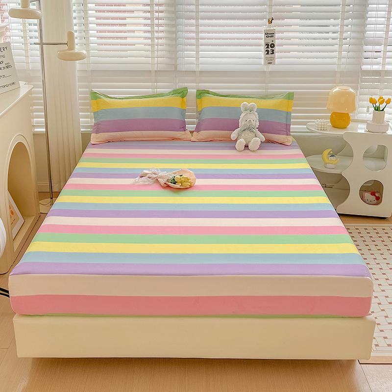 Fitted Sheet Set Cartoon Style Bedsheet Pillowcase Single/Queen Size Bed Cover Home Soft Bed Linen lençol de cama casal
