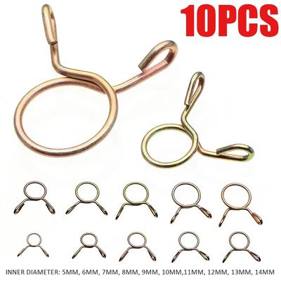 M5-M14 for Motorcycle Air Tubing Water Pipe Tubing Spring Clamps Hose Clamp Fuel Line Hose Clips