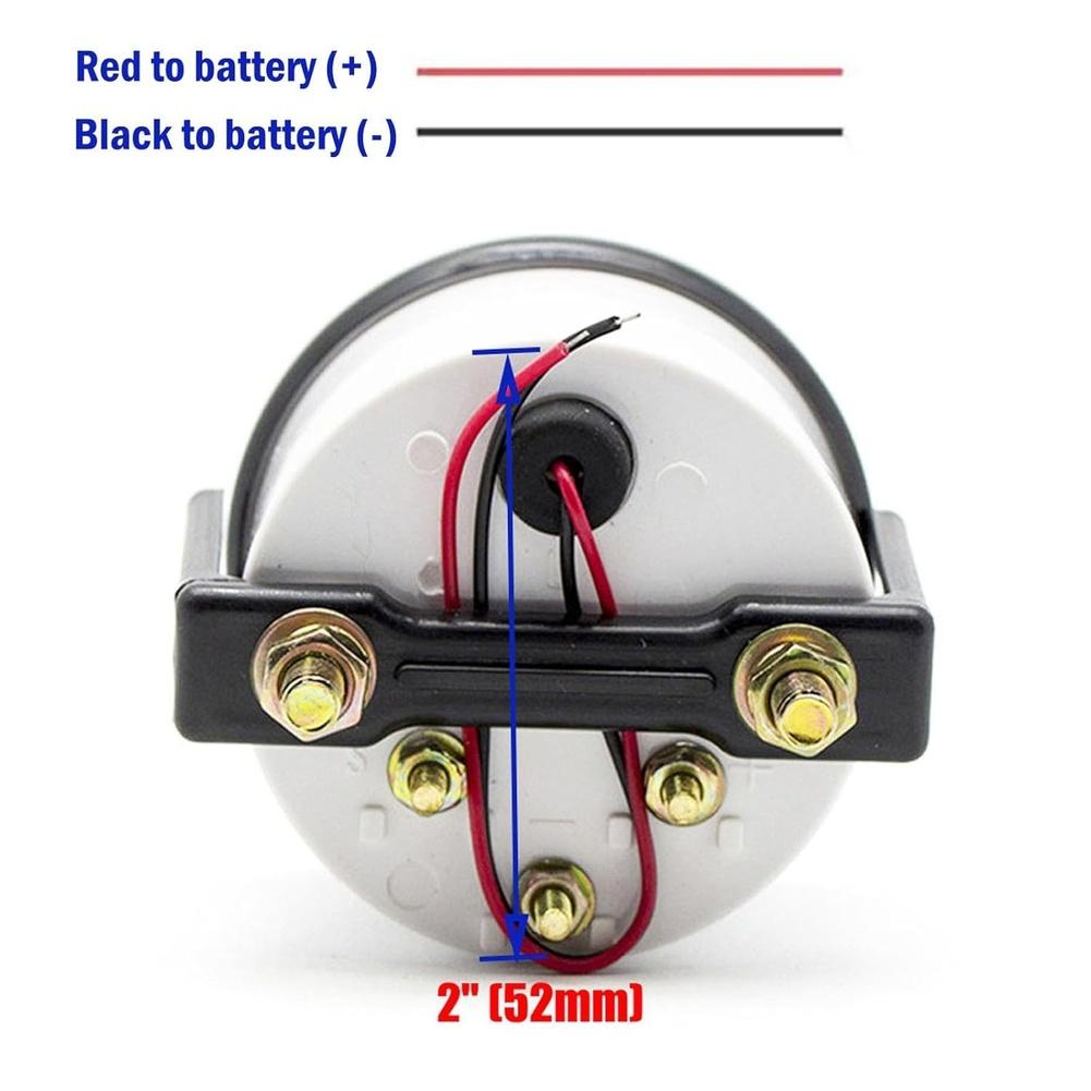 52MM 12V Black Face Fuel Gauge Meter For 240 33 Ohm Sender Car Dashboard Hot Sale Brand-New And High Quality
