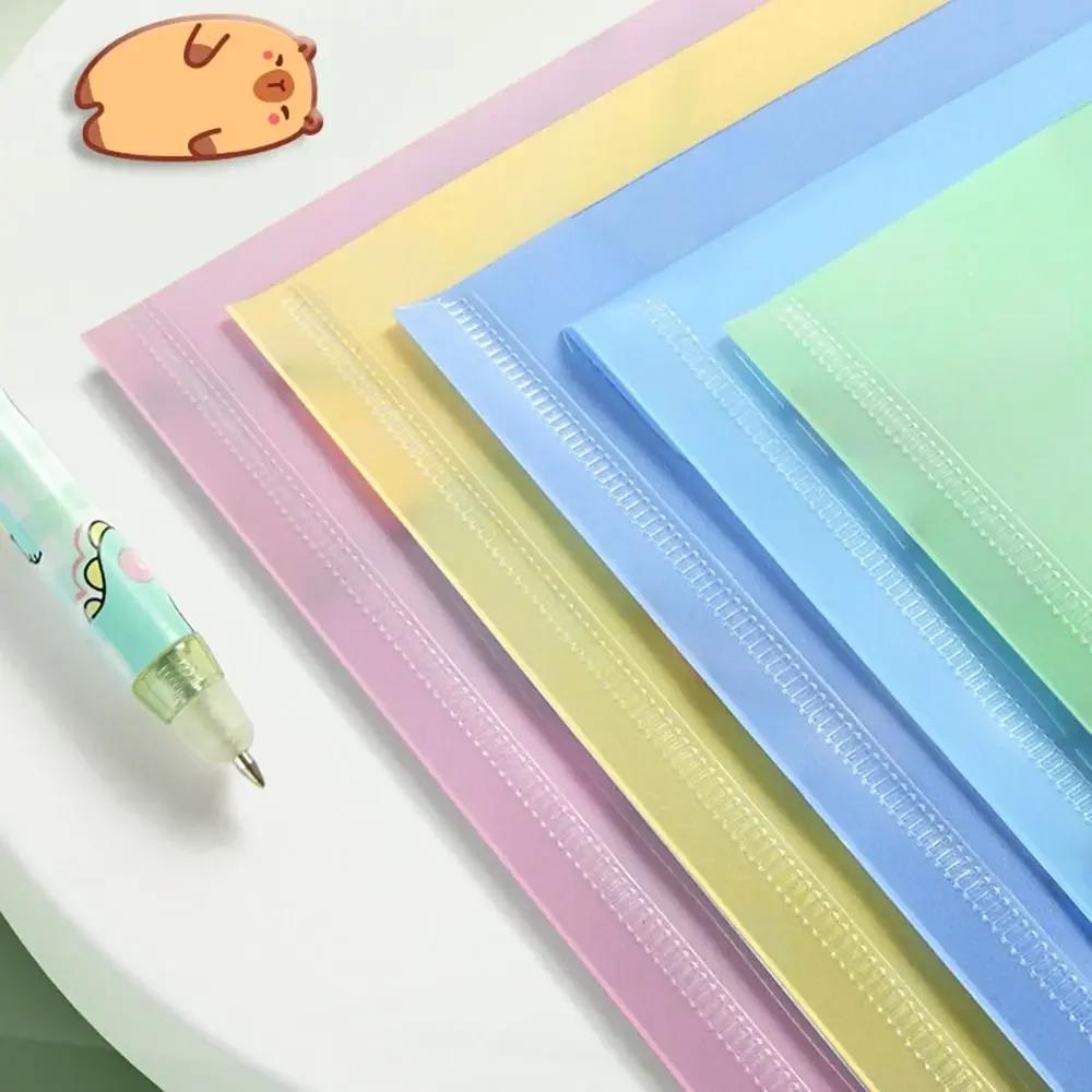 5 Stück/Set Großes Fassungsvermögen A4 Aktenordner Testpapieraufbewahrung Wasserdichte Dokumententasche PP Druckknopf-Umschlagmappe