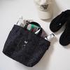 PEANUTS Snoopy Tote Bag [Tote Size M] Daily Travel Bag, Freestanding, Jacquard Weave, SOLEIL, Unisex, Adult, Leopard Print