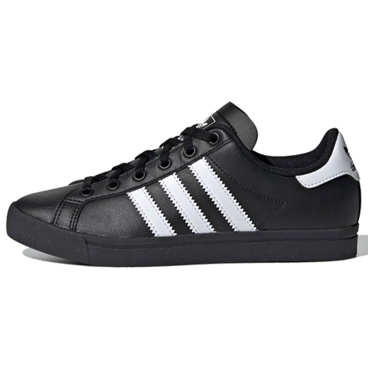 

Adidas Originals Coast Star J Slip Resistant Low top Kids Skateboarding Shoes Black White Teenagers EE9699 40