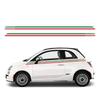 Car Vinyl Decals Italy Flag Racing Stripes Graphics Side Door Italian Style Sticker Accessories For Fiat 500 Abarth 595 695 500C