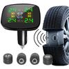 Tire Pressure Monitoring System Cigarette Lighter Tyre Temperature Monitor Wireless TPMS for Car Sedan SUV