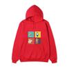Anime Jujutsu Kaisen Ending Scene Printed Hoodie Loose Warm Fleece Sweatshirt Autumn Winter Minimal Street Pullover