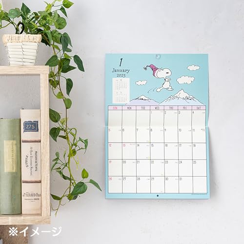 Sanrio Wandkalender horizontal 2025 Snoopy Wandbehang 452939