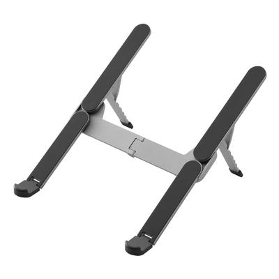 King Jim Foldable Laptop Dark Lightweight NPS30-DG Stand, Gray, Portable, Non-Slip,