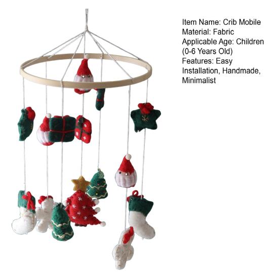 Weihnachtskrippen Mobile Handgemachtes Feiertags-Kinderzimmerdekor mit Rentierbaum Weich