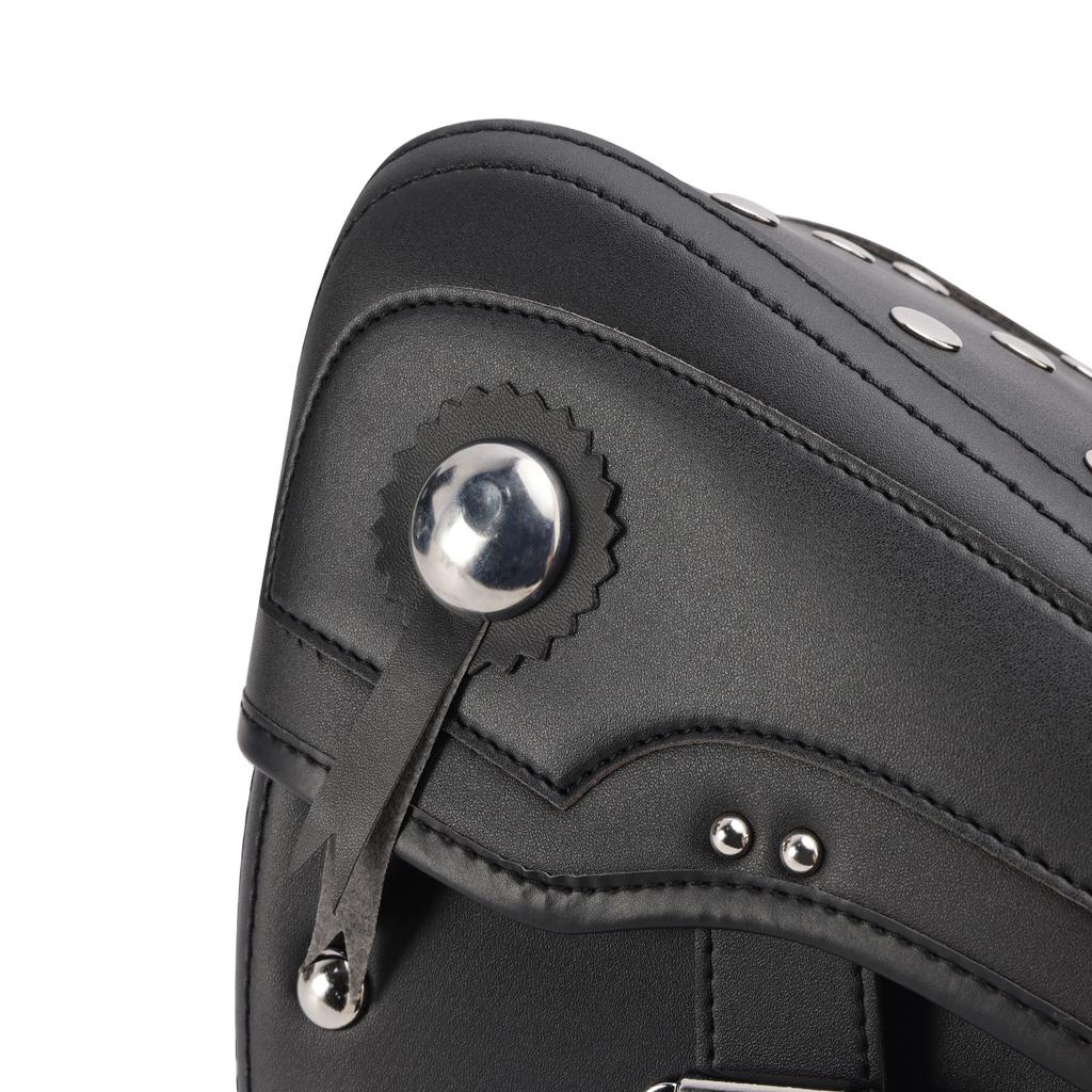 Tail Bag Side Saddlebag Tail Bag Luggage Pouch Storage Black 80L For Motorbike