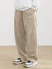 Men's Japanese Style Wide-Leg Cargo Pants - Autumn/Winter Solid Color Fashion