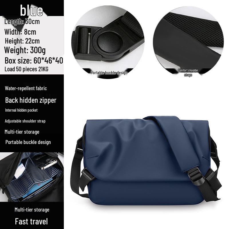 Men's Trendy Casual Messenger Bag - Multifunctional Shoulder Bag for Commuting, Travel, and Outdoor Activities