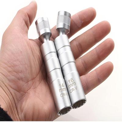 2023 Adaptér pre nástrčný kľúč zapaľovacej sviečky 14 mm 16 mm Sada univerzálneho spoja Flexibilná zásuvka tenkostenná 3/8" Drive Car Repair Tool