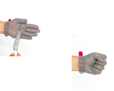 Professional Stainless Steel Chainmail Glove for Kitchen and Factory Use, CE Certified, Lightweight Yet Strong Protection