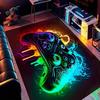 Colorful Game Controller Carpet Men's Cave Game Room Geometric Print Floor Mat Living Room Sofa Decor Rug Bedside Non Slip Rugs