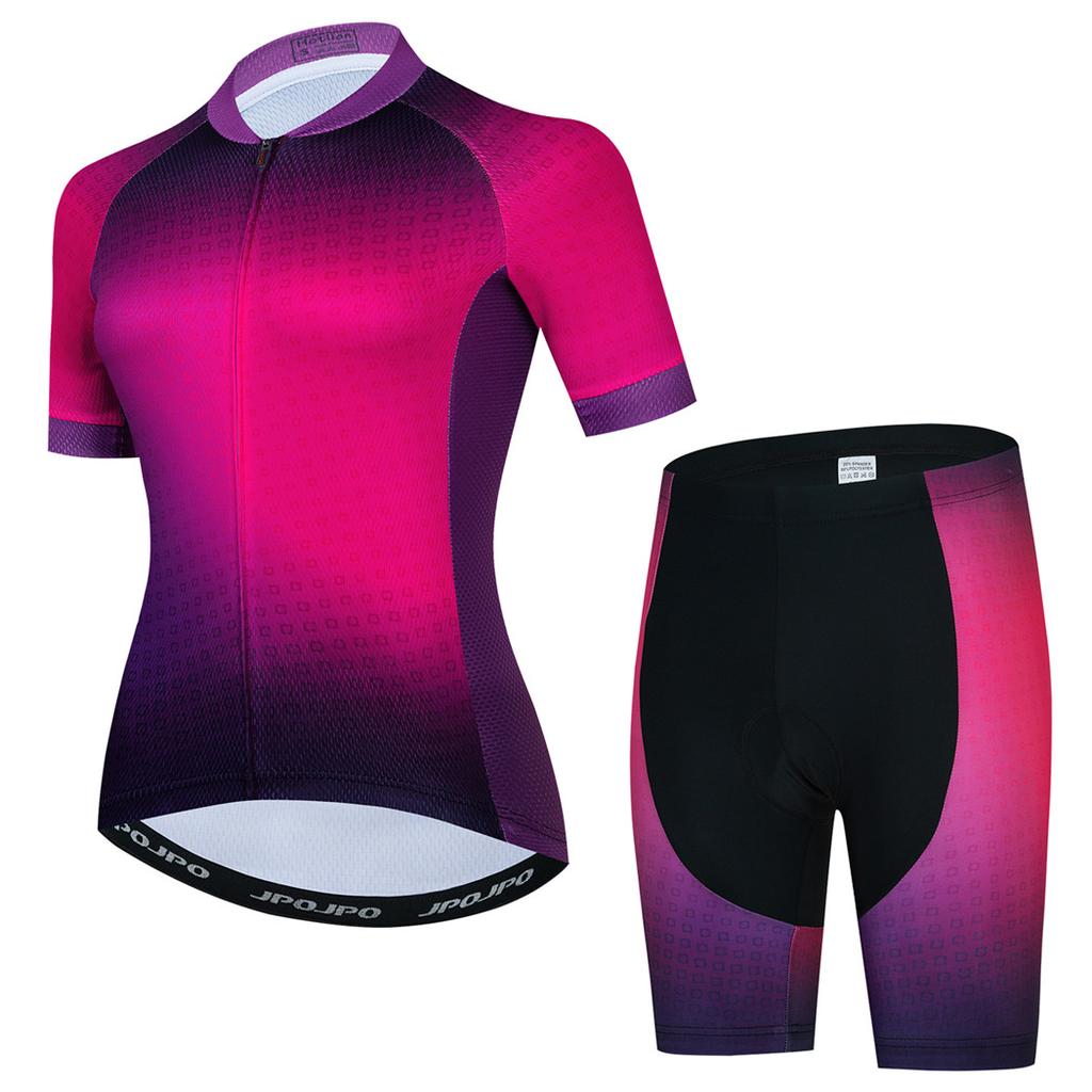 2025 Women's Cycling Jersey Set Summer Anti-Sweat Bicycle Clothing Kit Breathable Mountain Ladies Bike Clothes Cycling Suit