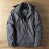 Men's Spring & Autumn Lightweight Windproof Waterproof Jacket with Detachable Hood
