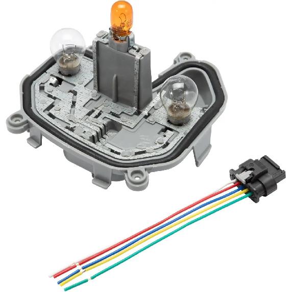 Tail Light Lamp Holder Bracket with Plug & Bulb Compatible with Jeep Renegade 2015- 68270837AA 68458452AA Right