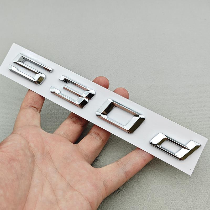 3D ABS Car Letters Logo 520i 530i 540i Rear Trunk Badge Sticker Decals For BMW 5 Series 520i 530i 540i G30 Auto Tail Marking