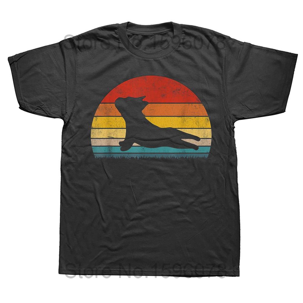 The Dogfather French Bulldog Dad Frenchie Papa T Shirts Graphic Cotton Streetwear Short Sleeve Birthday Gifts Summer T-shirt