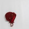 Korean Chic Flower Earmuff Hat: Warm Knit Wool Head Cover for Infants & Toddlers with Ties, Windproof & Handmade