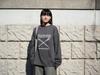 Snow Peak Solid Delta Stake Long Sleeve Cut and Long Sleeve and Size L & T-Shirt EC-TS-24AU001, Sew, T-Shirt, Men's Women's, Charcoal,
