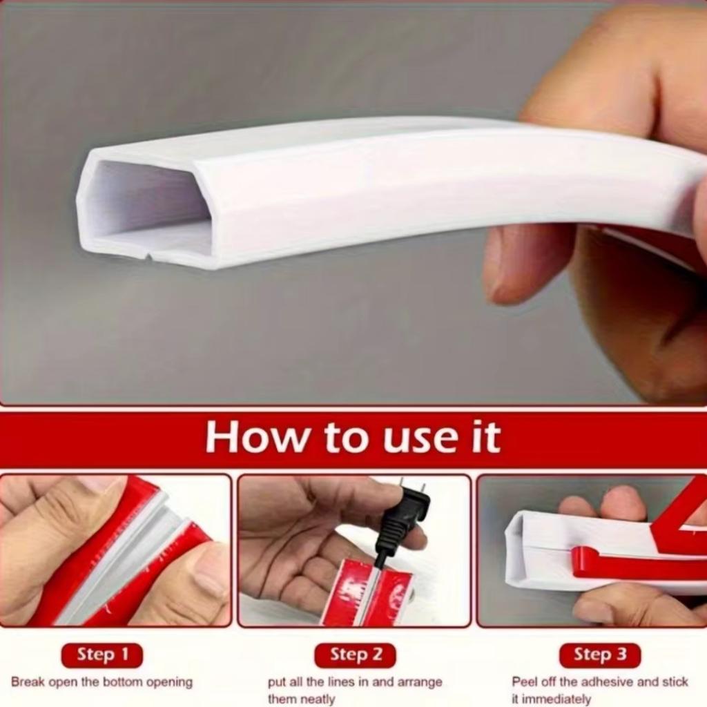 1PC Trunking Floor Anti Stepping Invisible Management Trunking Cover Earth Exposed Wire Routing Trunking