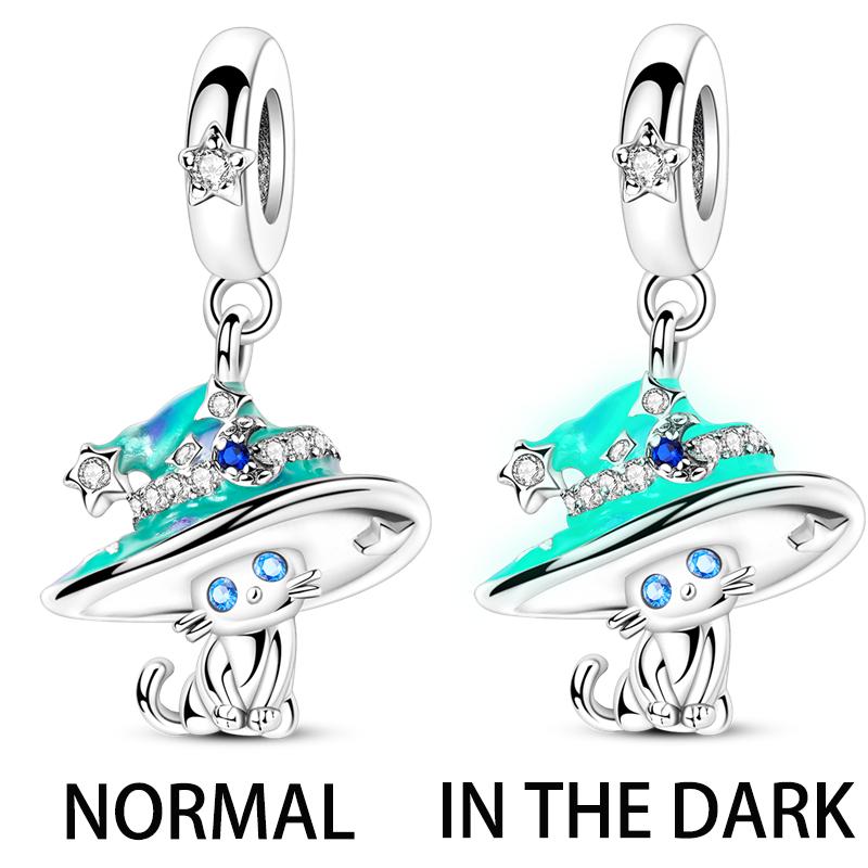 New Copper Charms Beads Trinket Butterflies Hat Pendants Fit Original Bracelet Necklace For Women Diy Jewelry Gift